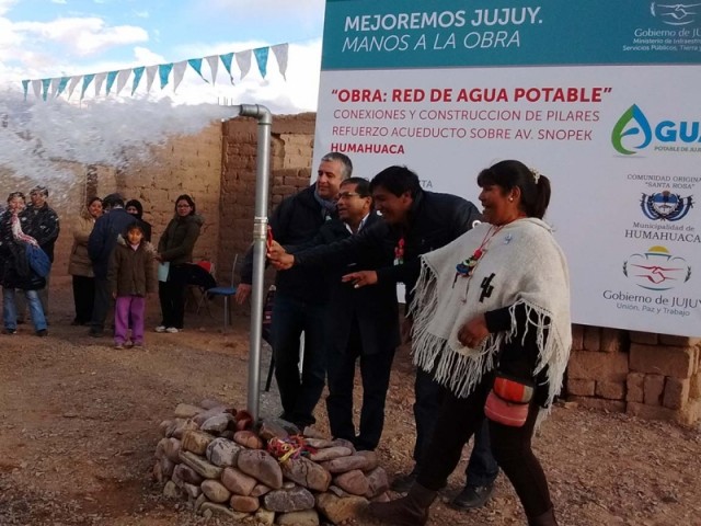 Inauguración red de Agua Humahuaca
